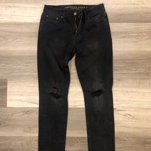 American Eagle Extreme Flex Slim Fit Jeans, 30x32 Black Wash